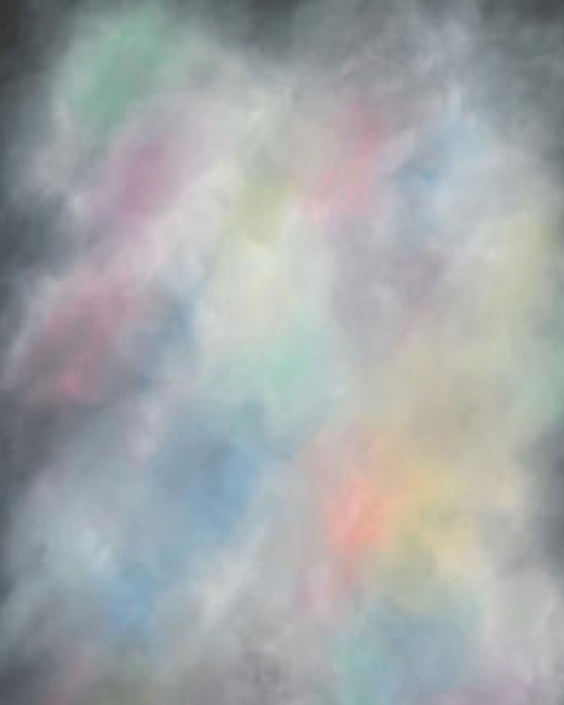 It looks like a painting of a rainbow in the sky.