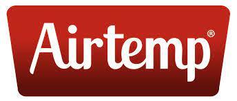 Airtemp logo on a red and dark red background. White text.