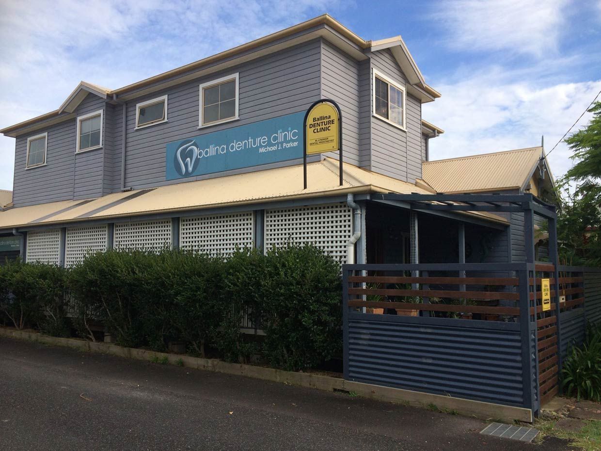 A Large Gray Building of Dental Clinic — Ballina Denture Clinic Michael J Parker in Ballina, NSW