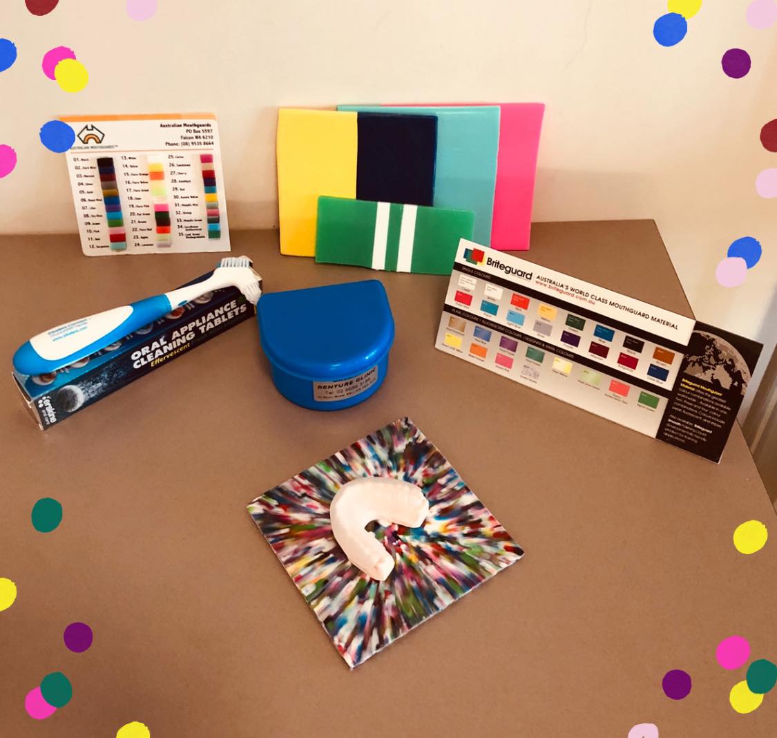 Colors for Mouthguard — Ballina Denture Clinic Michael J Parker in Ballina, NSW