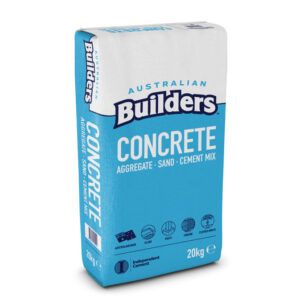 Blue and white bag of Australian Builders Concrete mix, 20kg. — Wodonga Sand & Soil in Wodonga, VIC