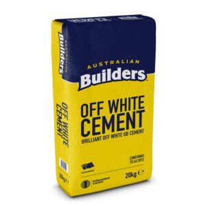 Yellow bag of Australian Builders off-white cement, 20 kg. — Wodonga Sand & Soil in Wodonga, VIC