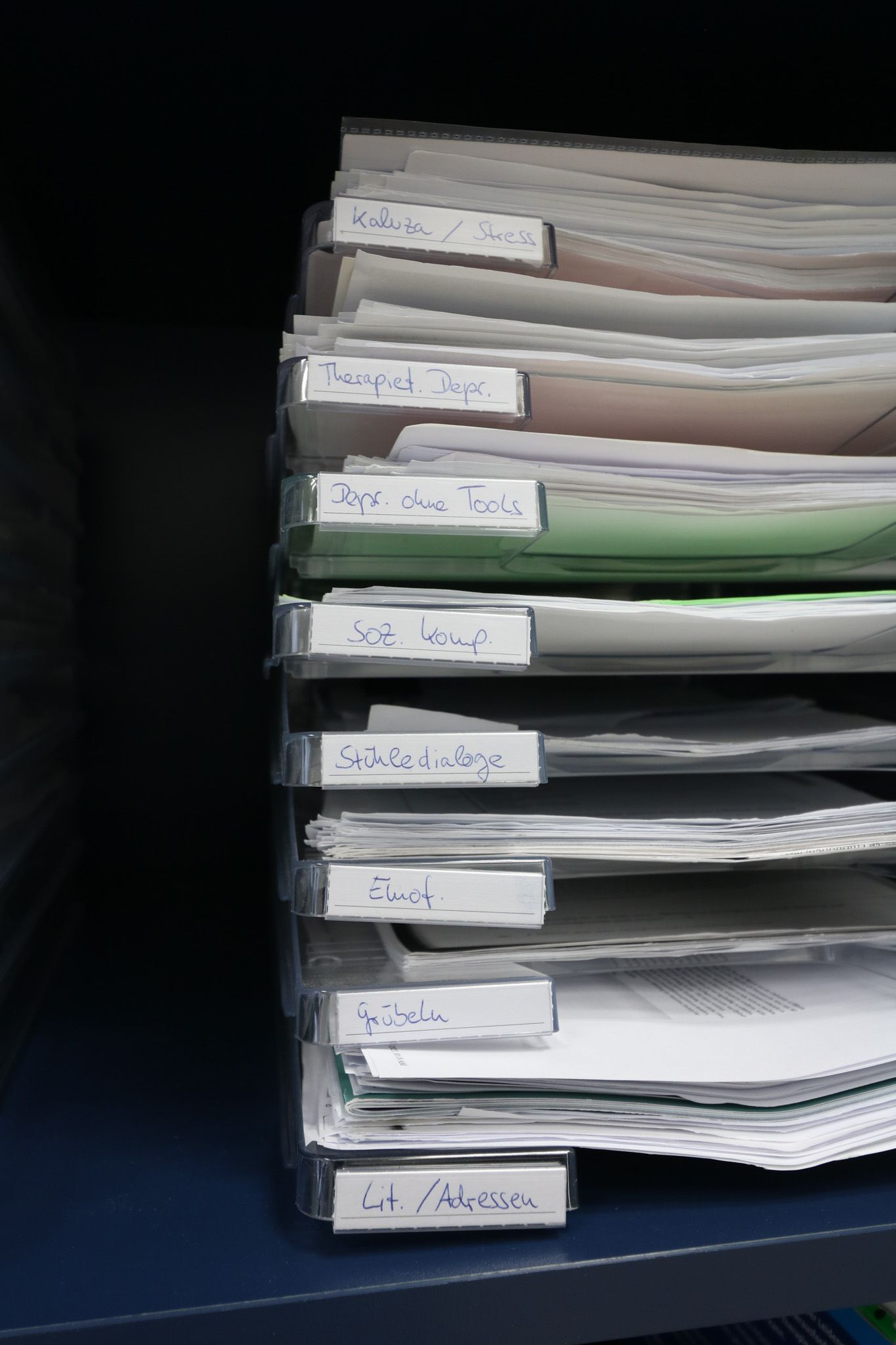 Arbeitsblätter zur Psychotherapie