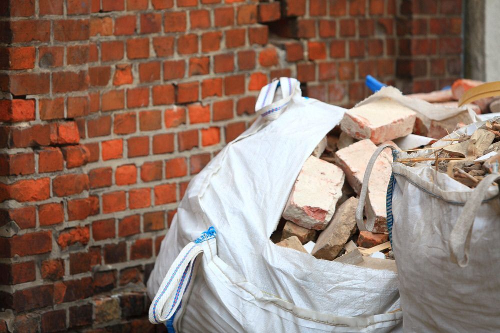 Concrete Inside Sacks After Demolition — Efficient Waste Disposal in Gracemere, QLD