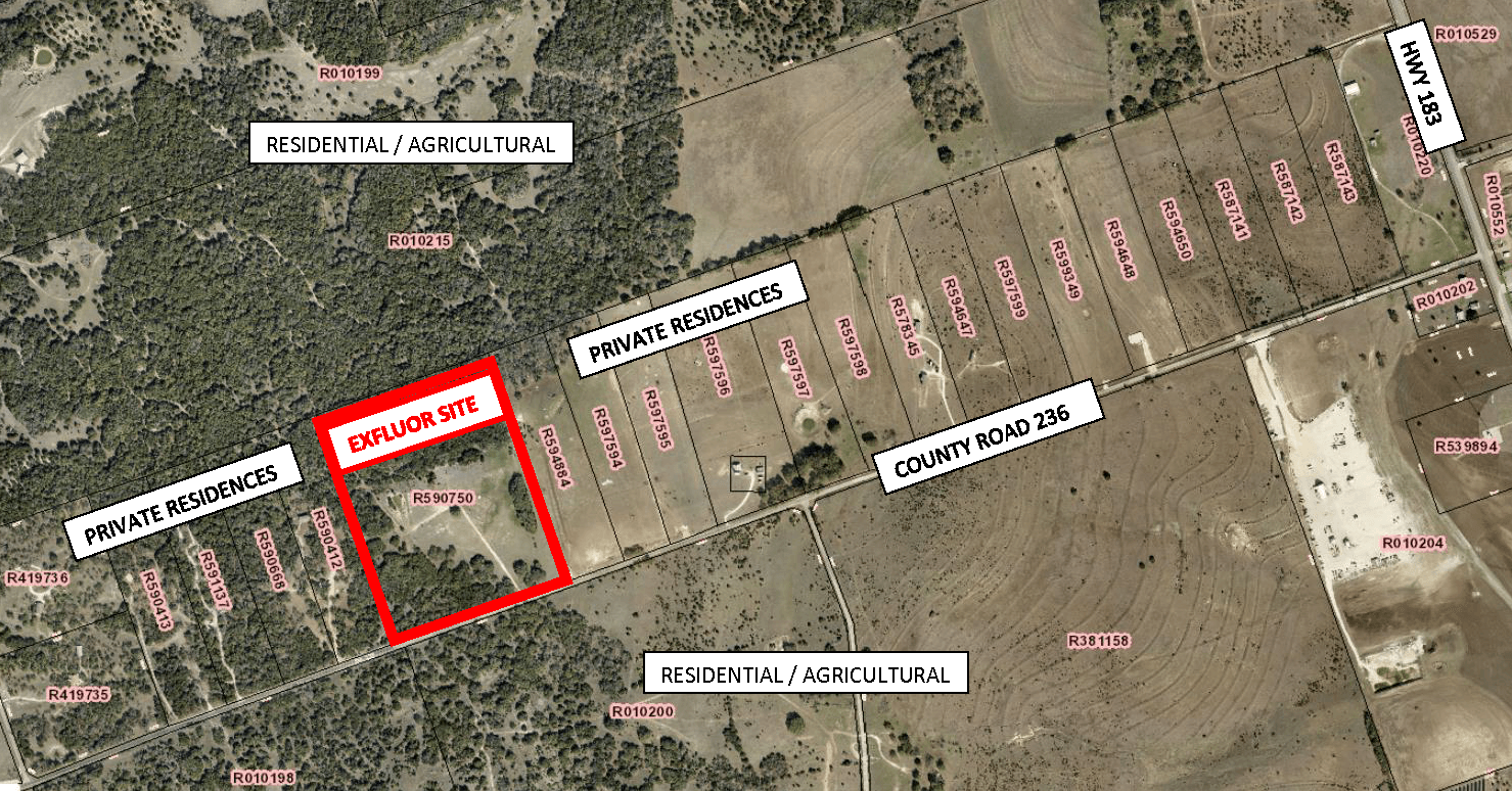EXFLUOR PROPOSED SITE