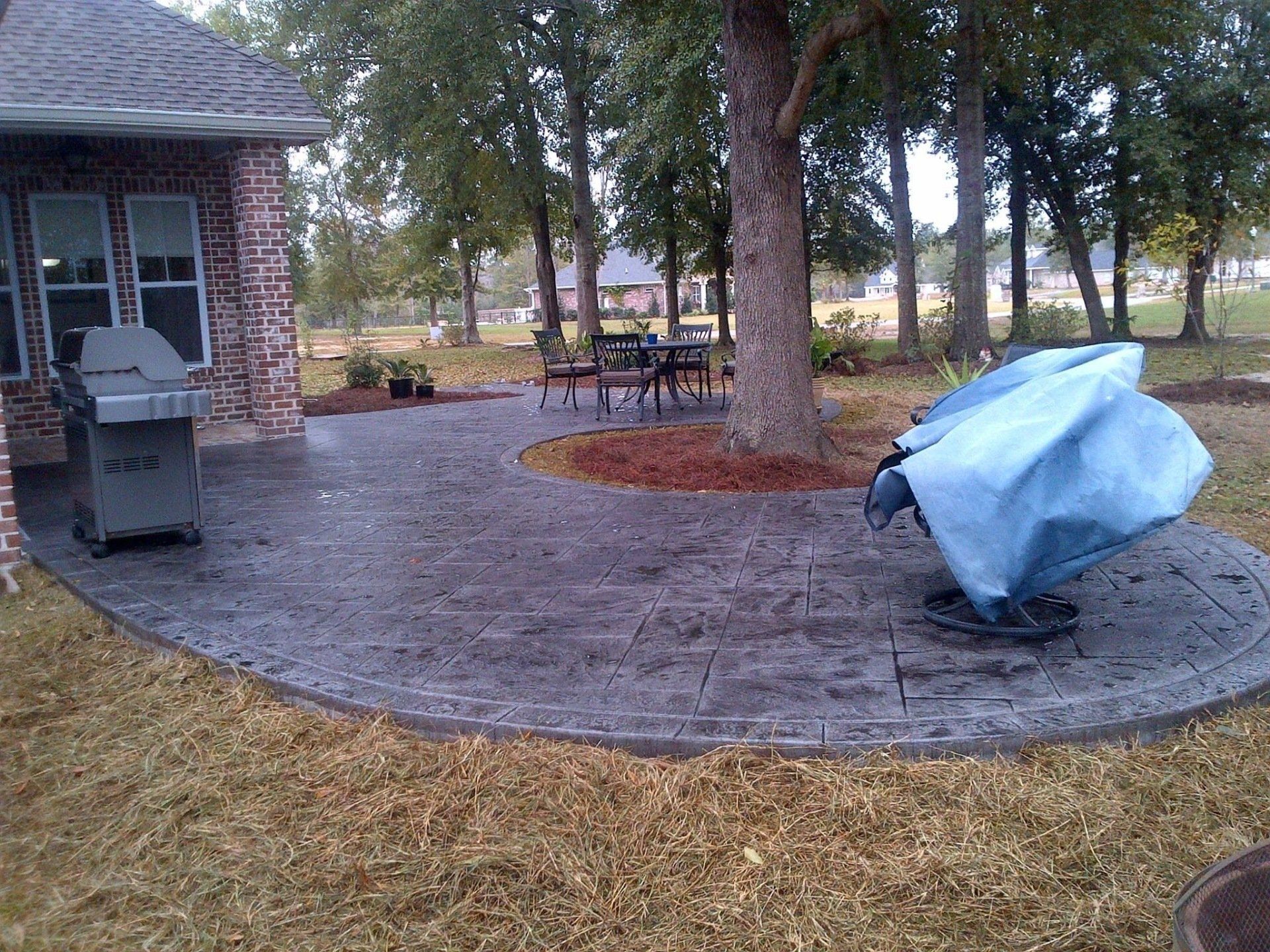 Stamped Concrete Finish - Concrete Designs in Ocean Springs, MS