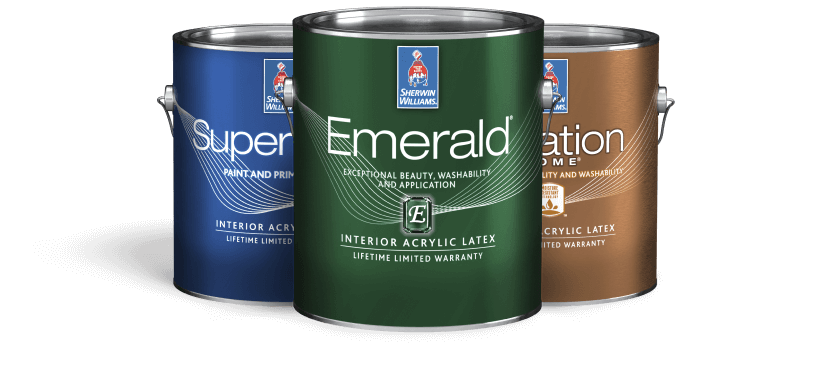 Cans of Paint with Colour Palette and Paintbrush — Pittsburgh, PA — Multicolor Painters