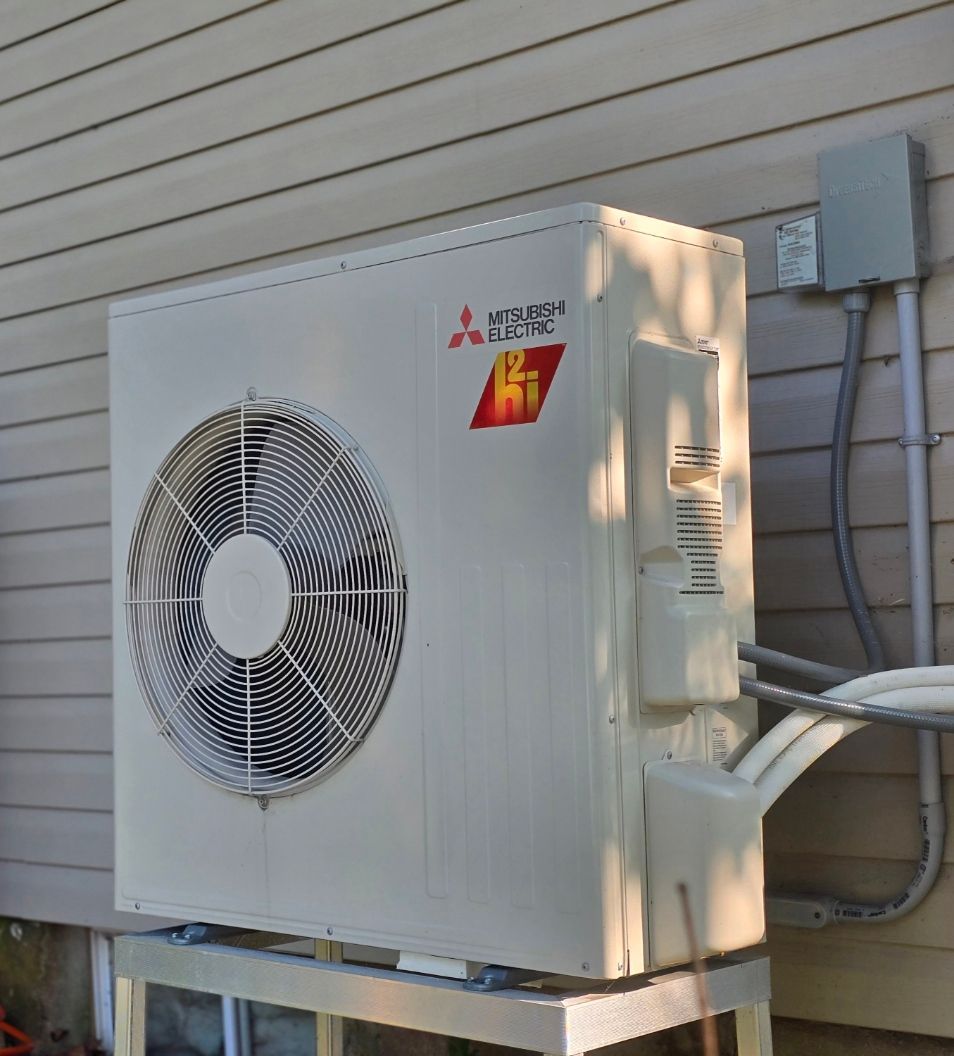 Mitsubishi Heat Pump Installation - Outdoor Unit
