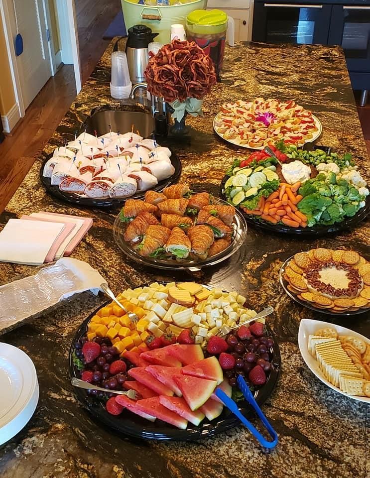 Table with food assortment