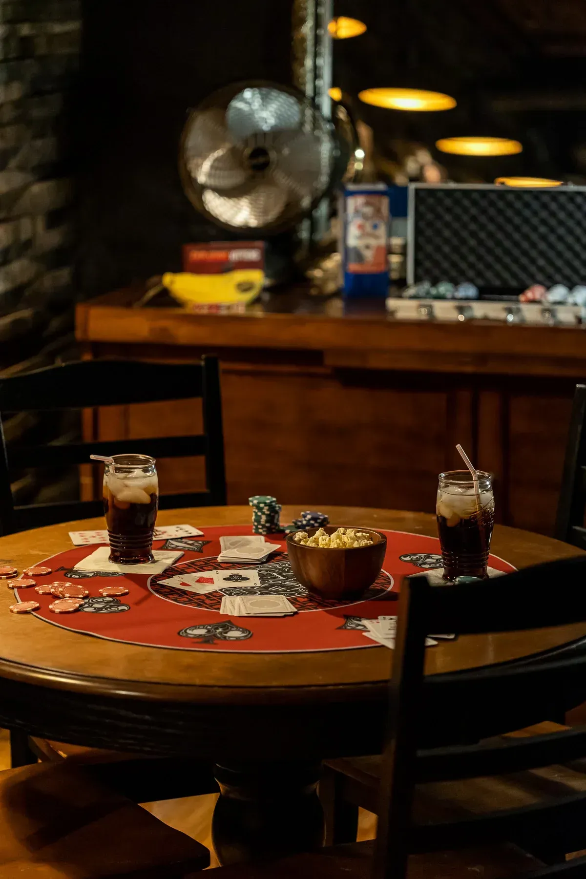 play cards and have a drink