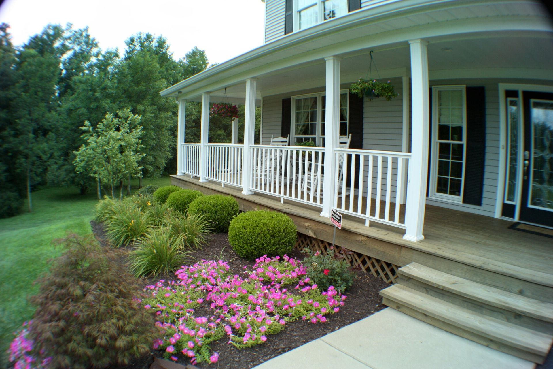 Porch in front of house