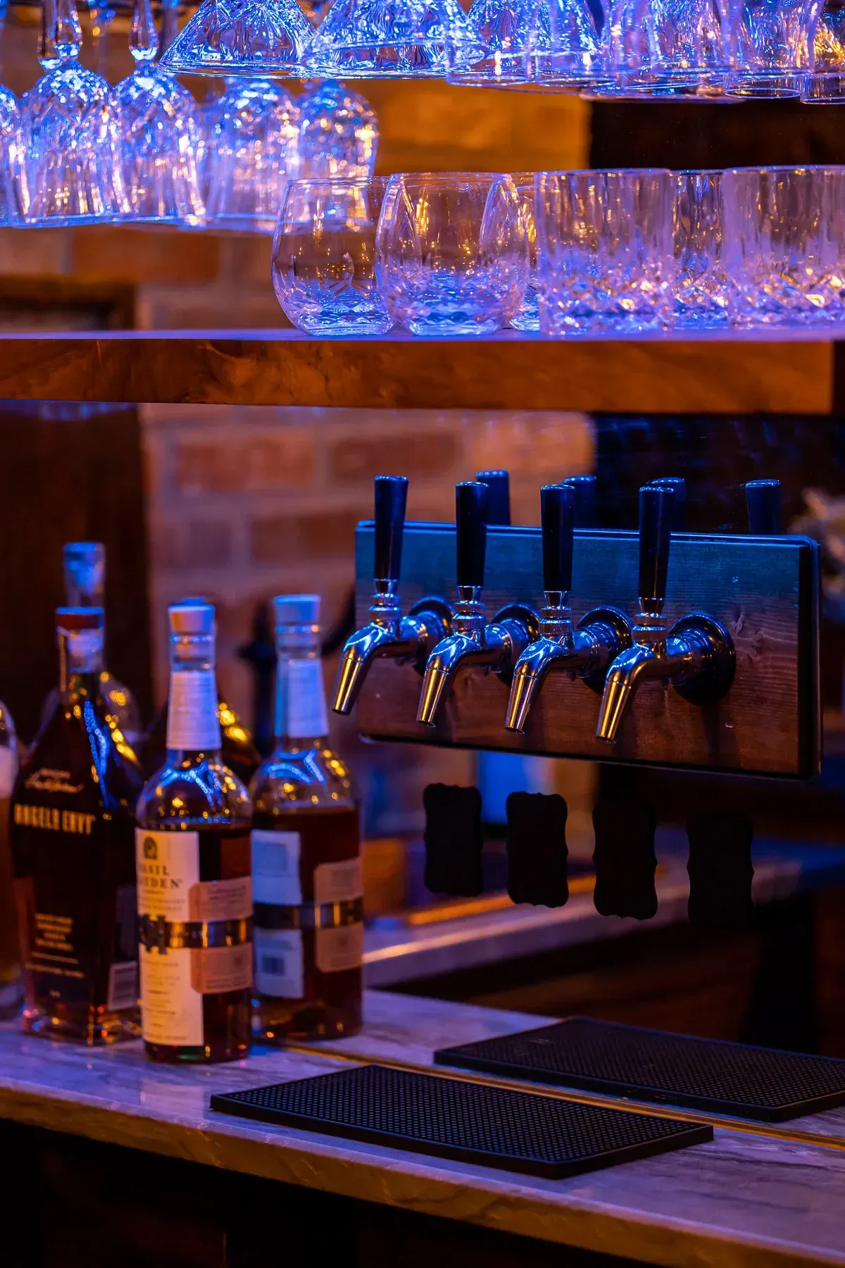 Drink dispenser with mood lighting