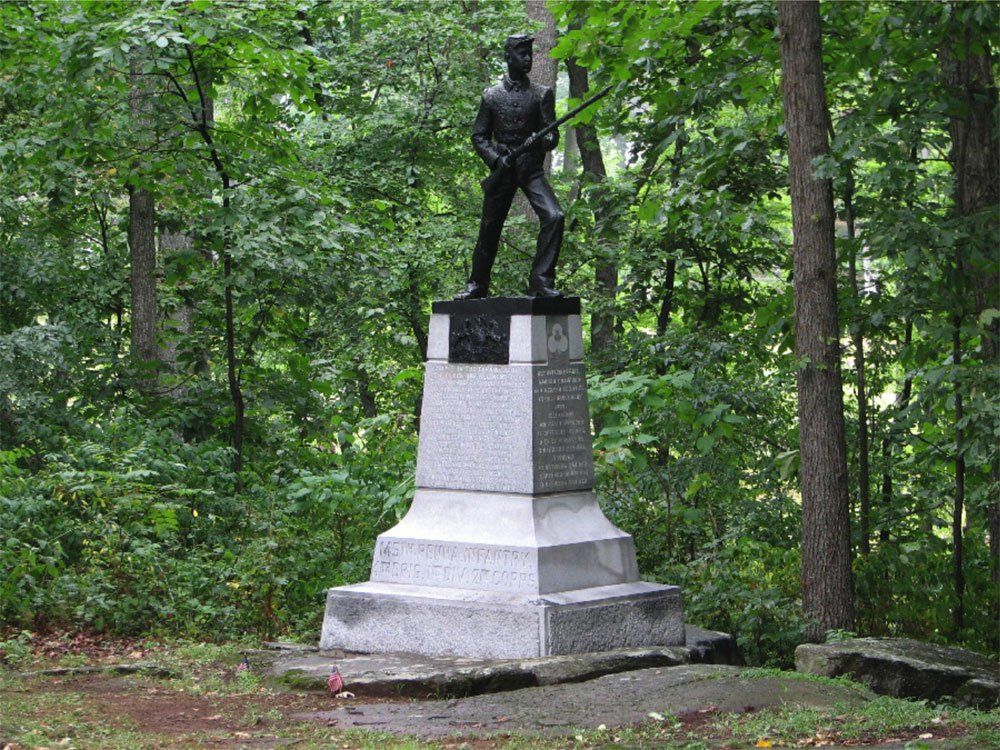 The 145th Pennsylvania Monument, Brooke Ave.  (Author Photo)