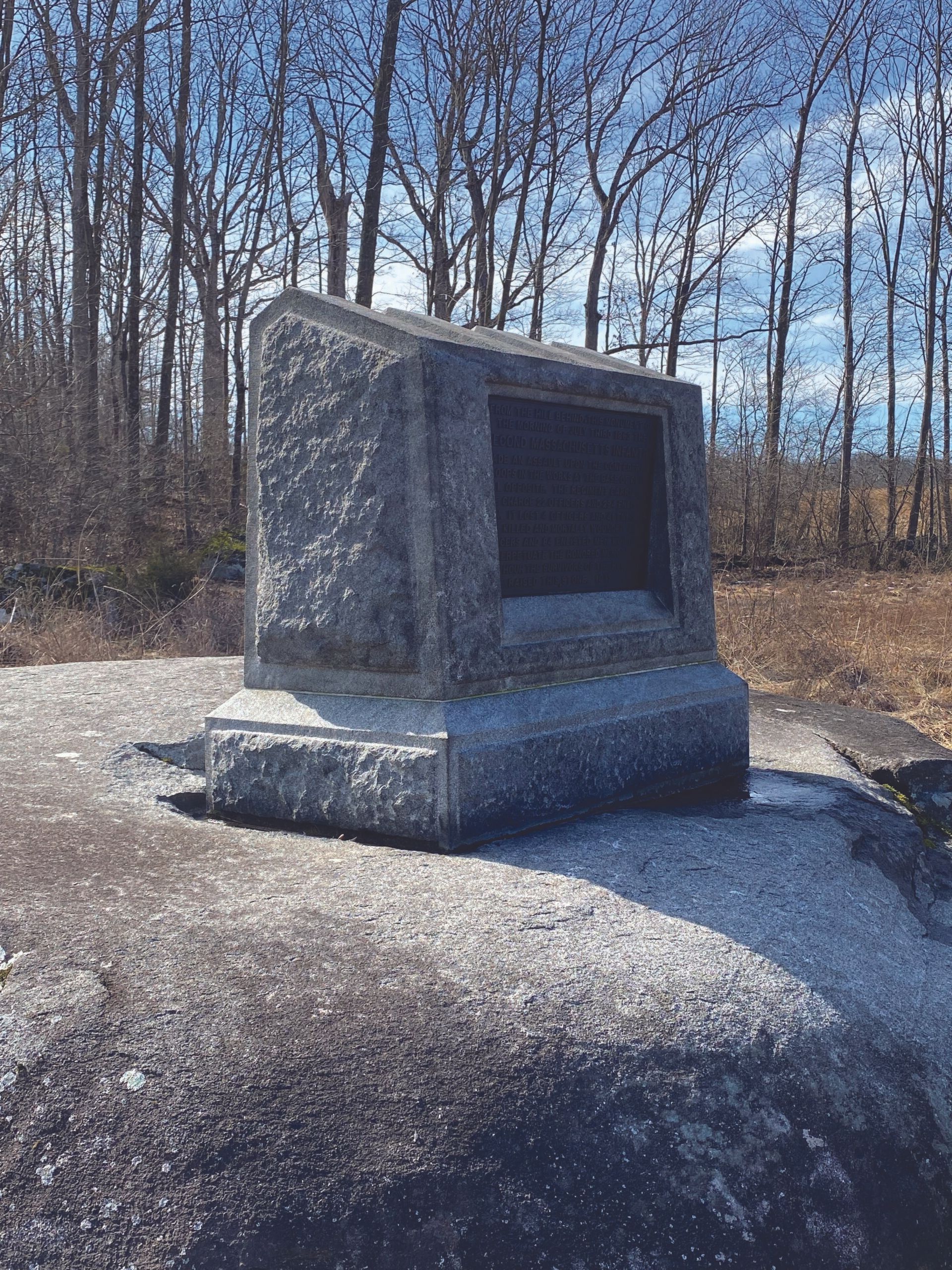 The 2nd Massachusetts Memorial, Gettysburg