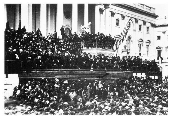 Lincoln's 2nd Inauguration, March 4, 1865  (Library of Congress)
