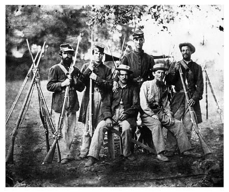 Confederate soldiers, 1861
(Library of Congress)