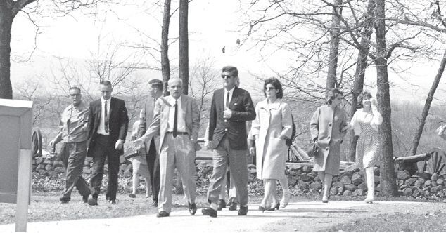 JFK at Gettysburg, Mar. 30, 1963 (National Park Service)
