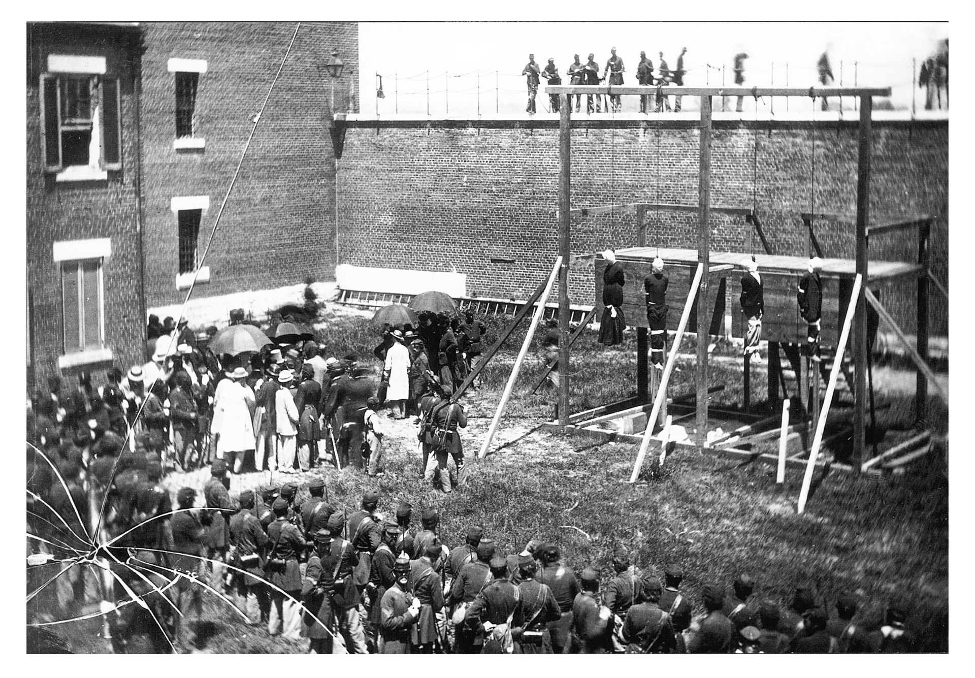 The Execution of the Lincoln Conspirators, July 1865
(Library of Congress)
