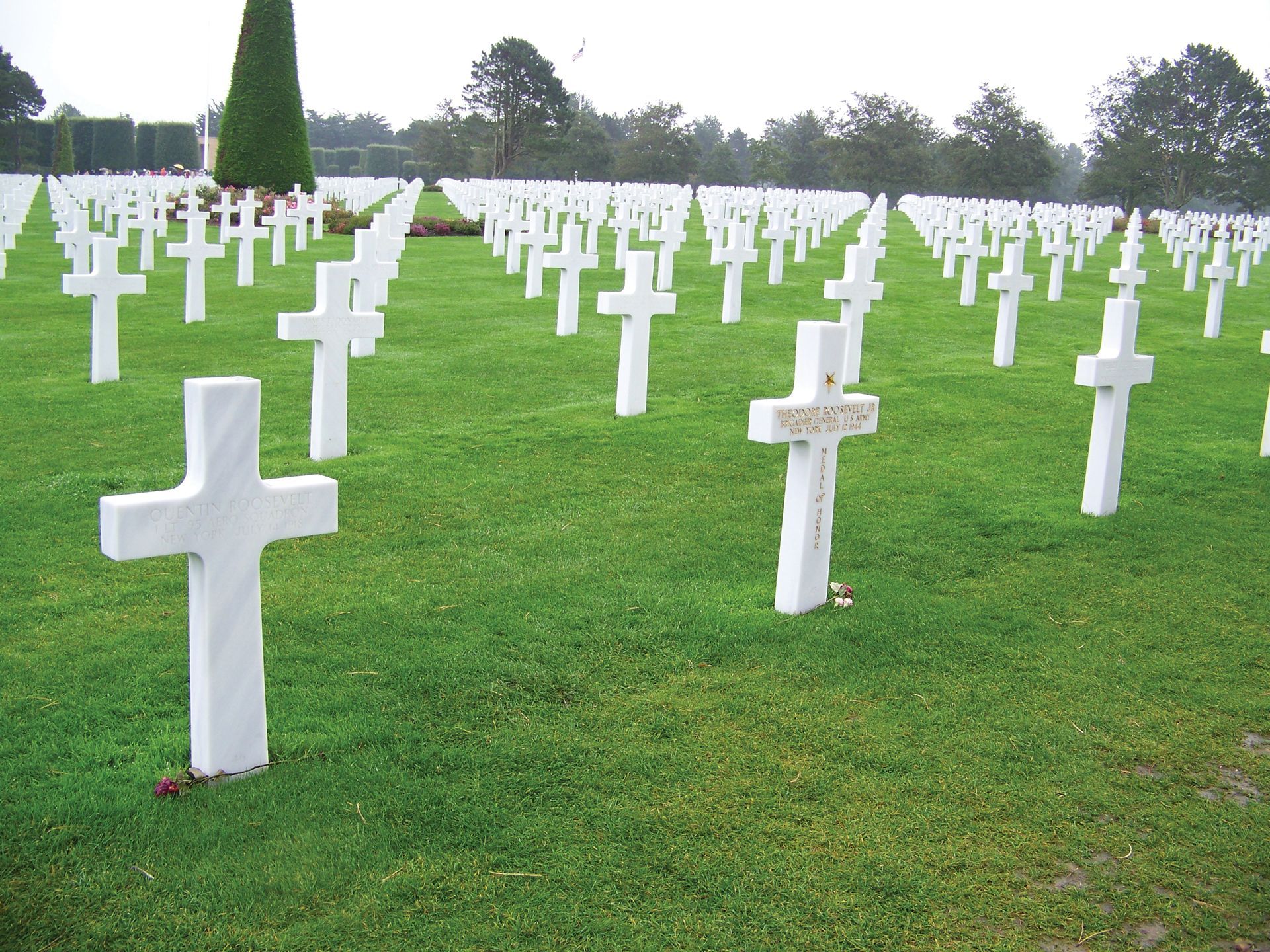 The American National Cemetery, Omaha Beach
(Author photo)	
