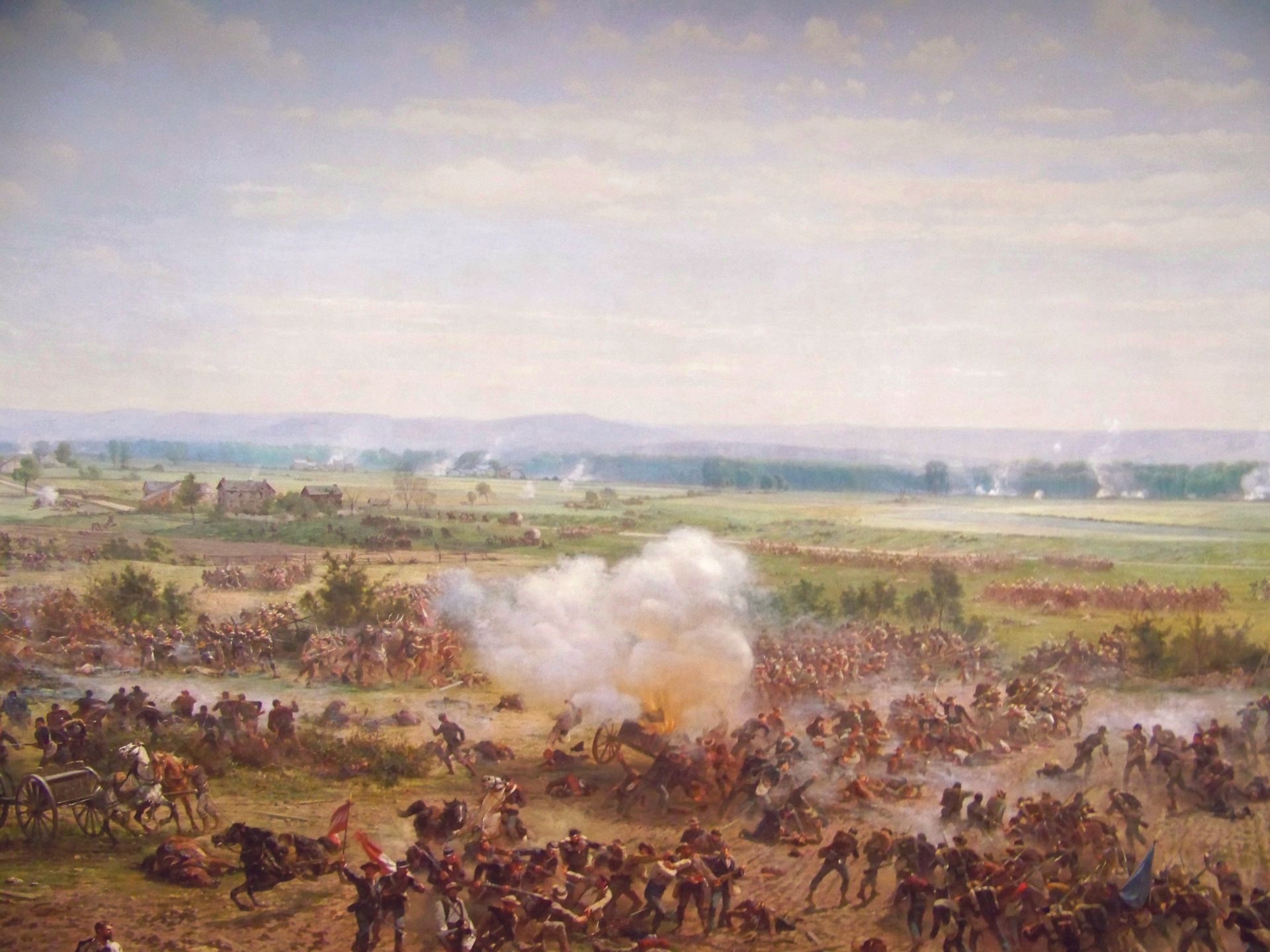 Pickett's Charge: A Scene from the Gettysburg Cyclorama (Author Photo)