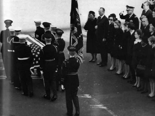 Ike's Funeral, 1969. Mamie is seen center right. (U.S. Army photo)