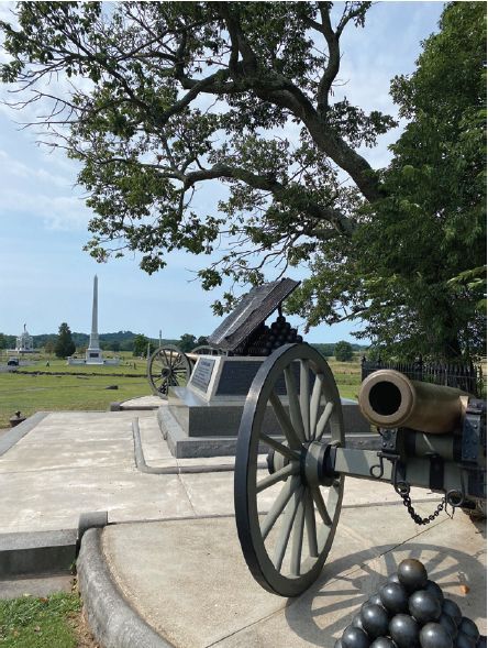 The High-Water Mark Memorial,
designed by John B. Bachelder
(Author Photo)