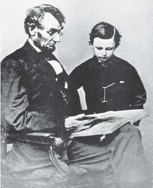 Lincoln and son Tad (Library of Congress)