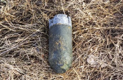 The recently discovered artillery shell (National Park Service/ Gettysburg National Military Park)