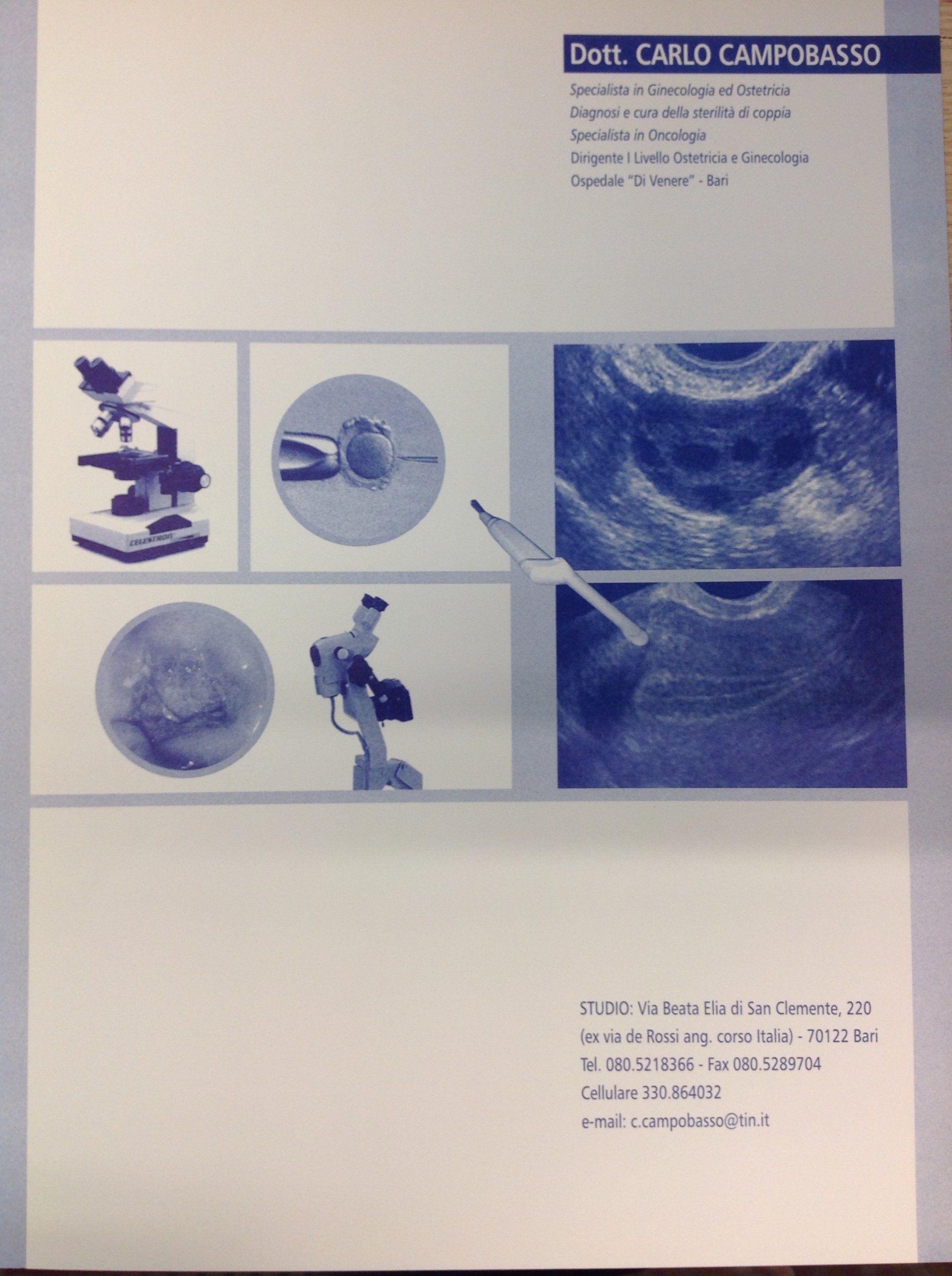 Dépliant informativo sugli esami