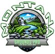 Logo: Montana Grounds Pro, showing a scenic landscape with a waterfall and green fields.