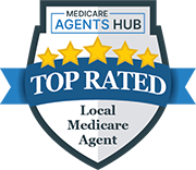 The medicare agents hub logo is a top rated local medicare agent.