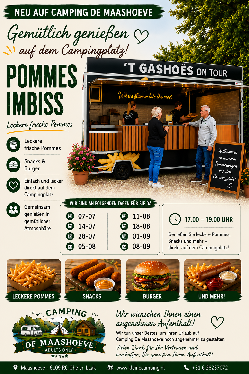 Camping Maashoeve pommes ombiss