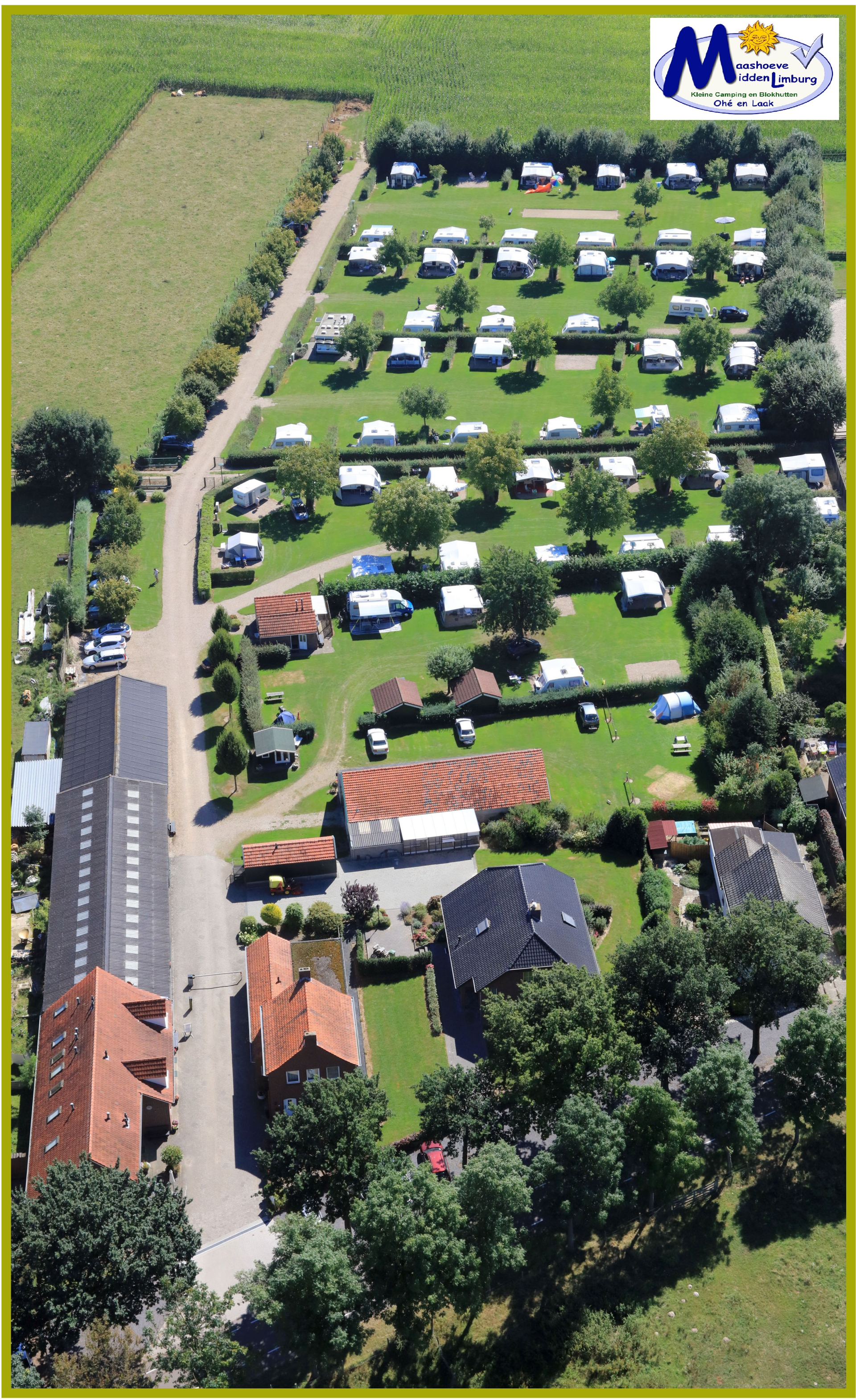 luchtfoto Camping de Maashoeve