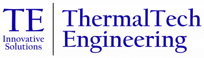 A logo for te thermal tech engineering innovative solutions
