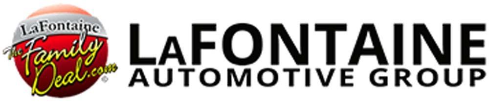 A logo for lafontaine automotive group is shown on a white background