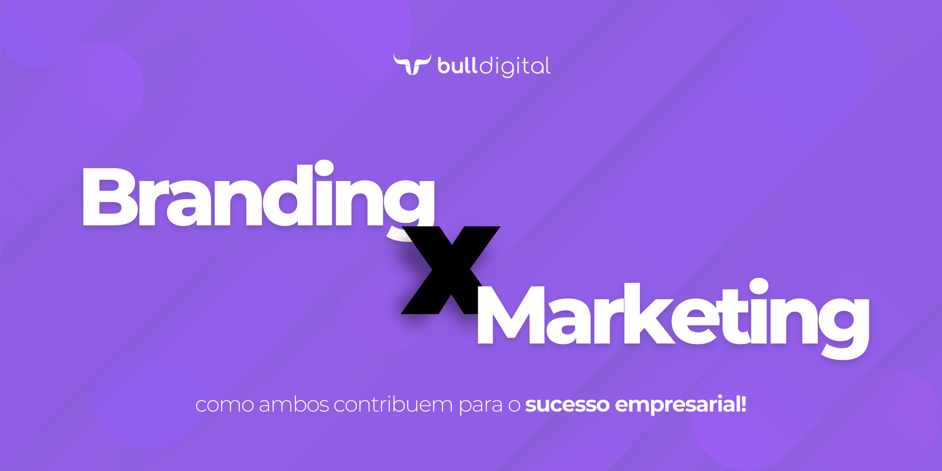 Um fundo roxo com as palavras branding e marketing.