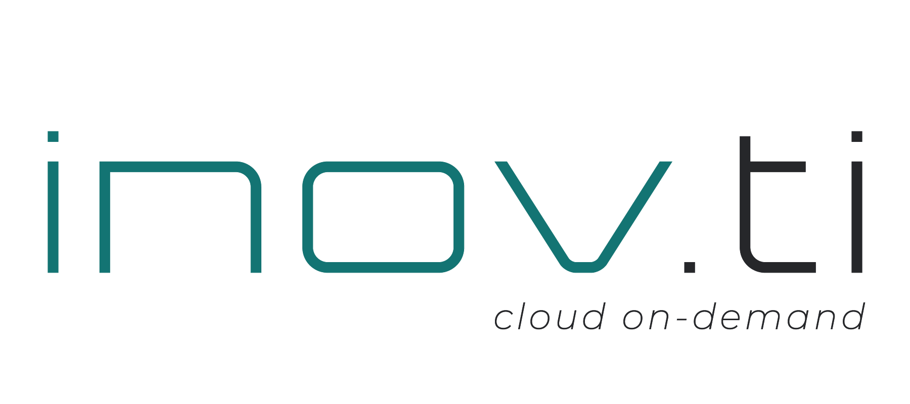 Um logotipo para inov.ti cloud on demand