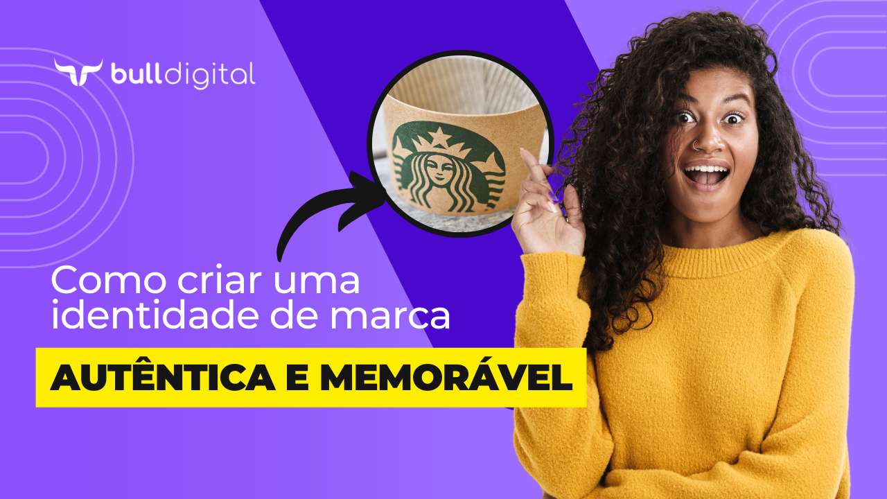 Uma mulher com um suéter amarelo está segurando uma xícara Starbucks.