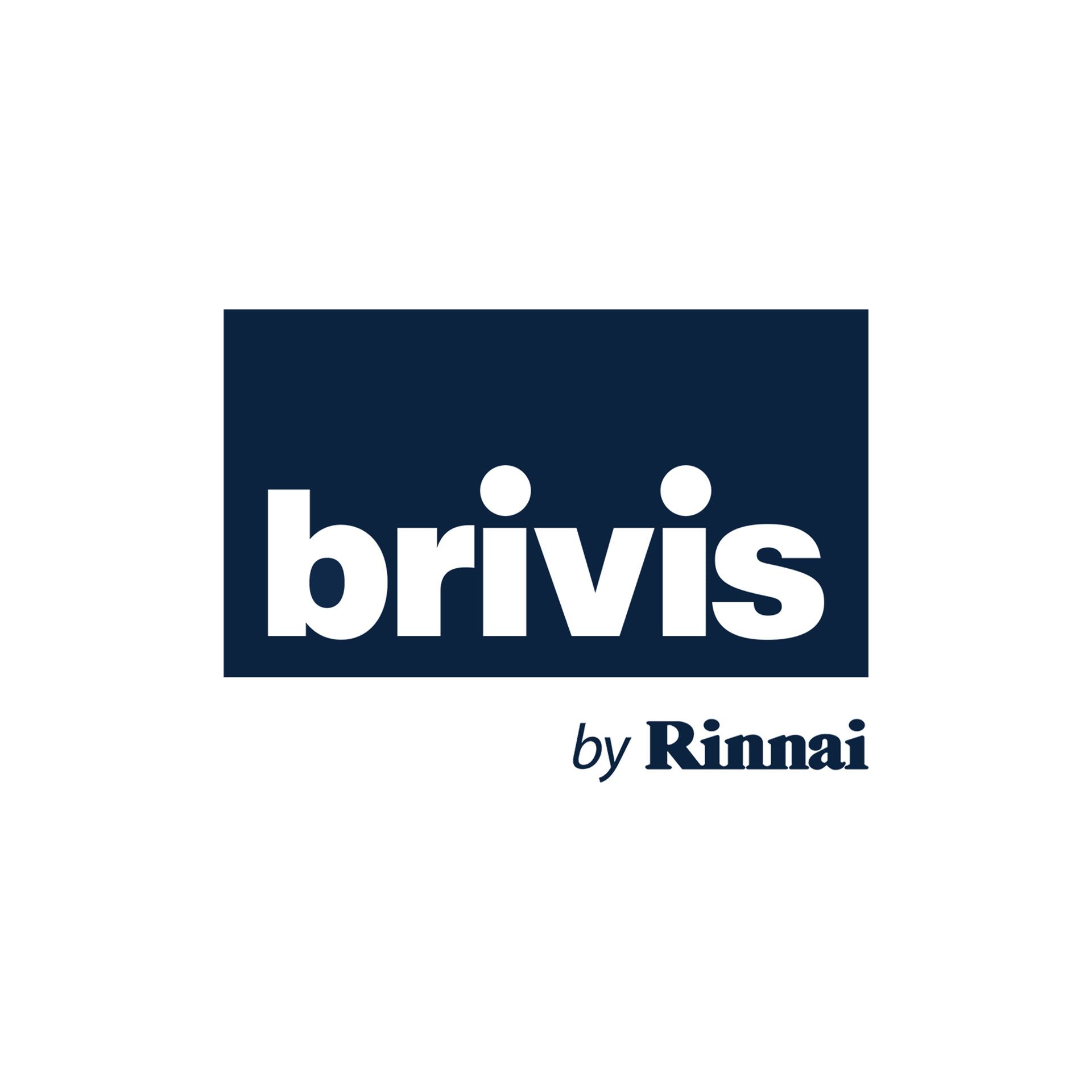 Brivis by Rinnai logo on white background