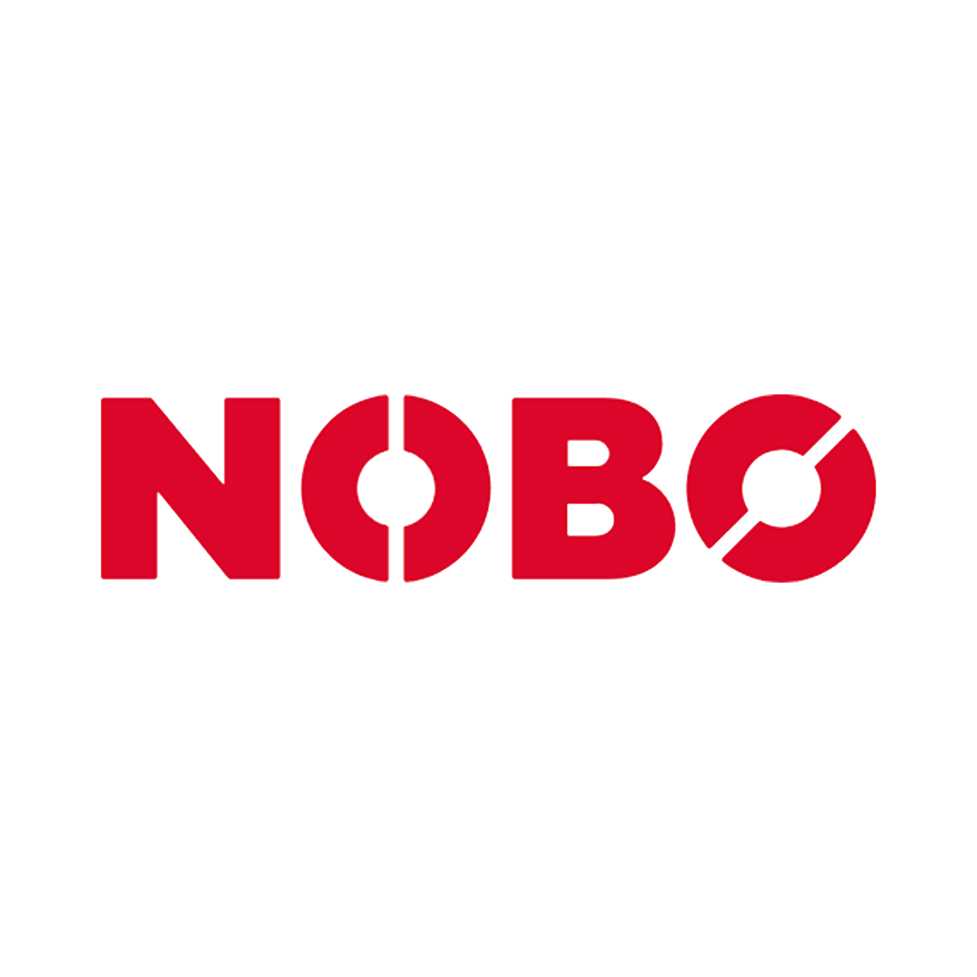Nobo logo on white background