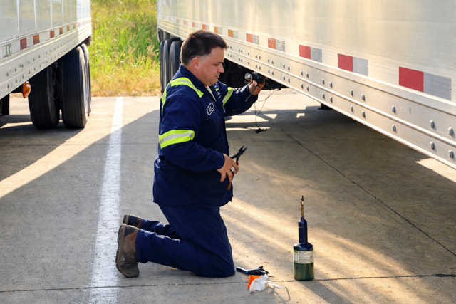 Trailer Truck Tire Inspection — Middletown, OH — The Trailer Doctors Trailer Truck Tire Inspection — Middletown, OH — The Trailer Doctors