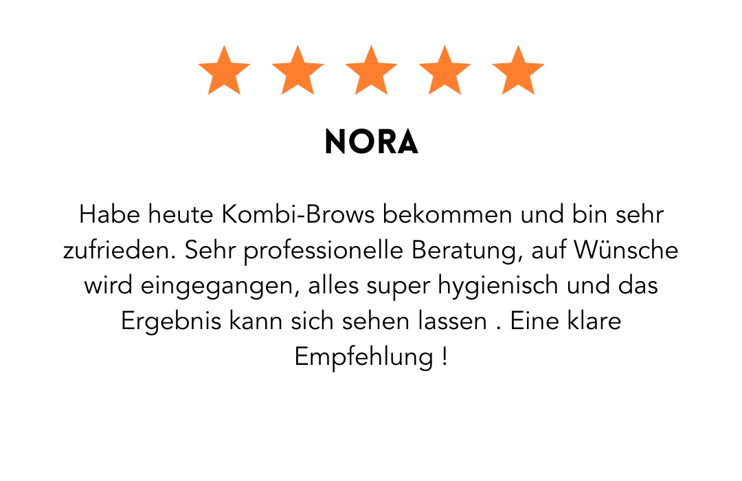 A picture of a review from a customer named nora