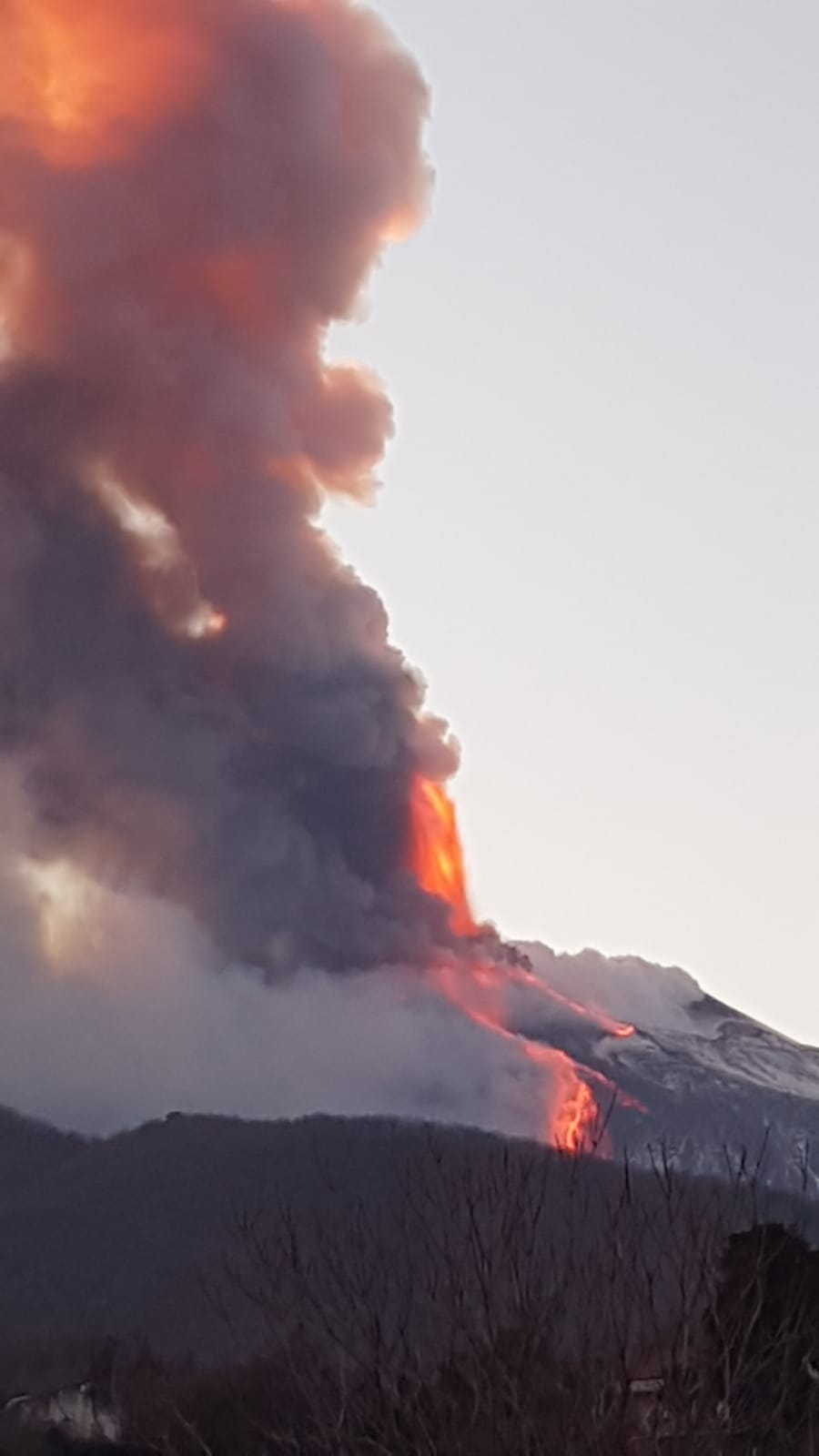 Etna eruzione
