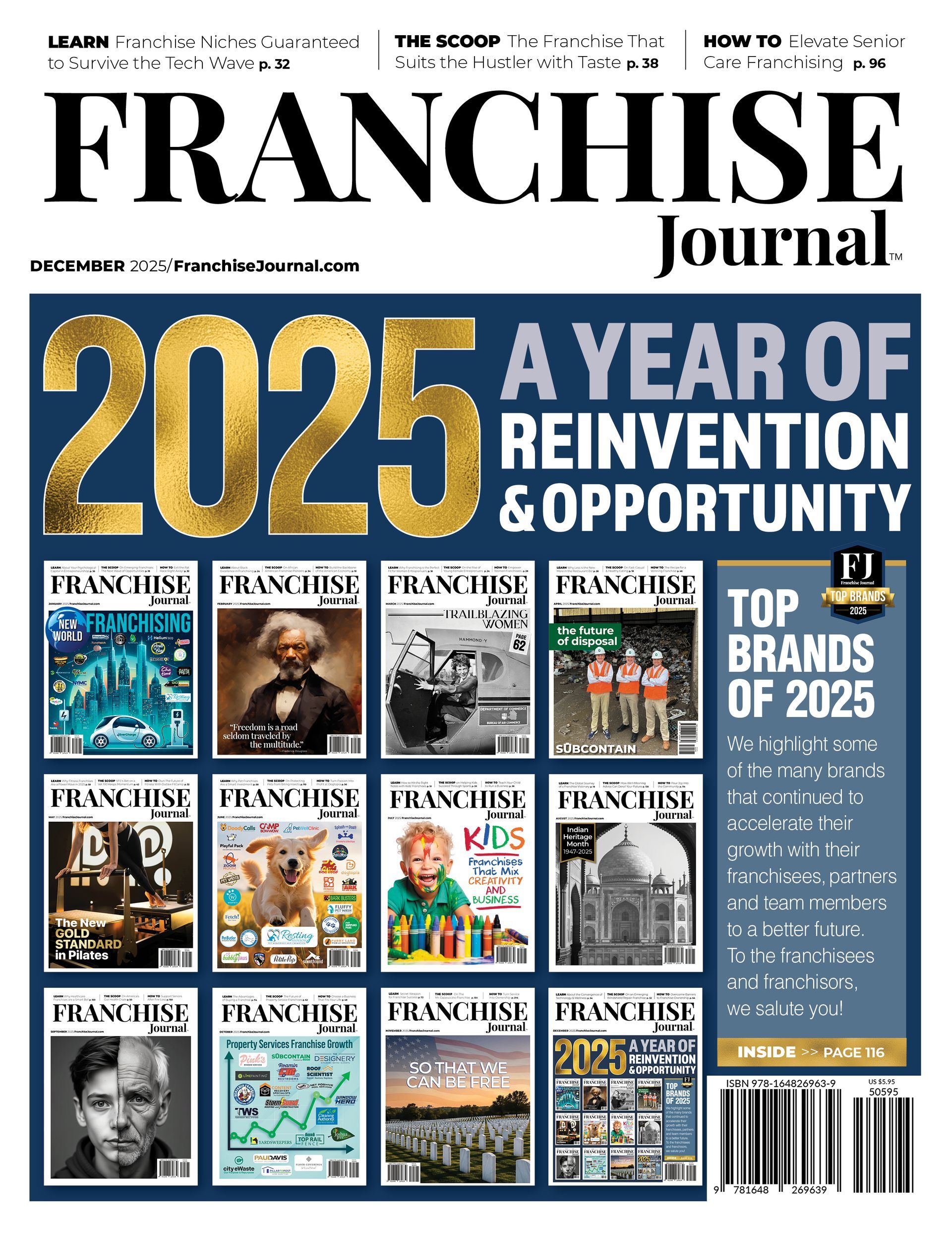 The cover of the franchise journal is a year of options and opportunity.