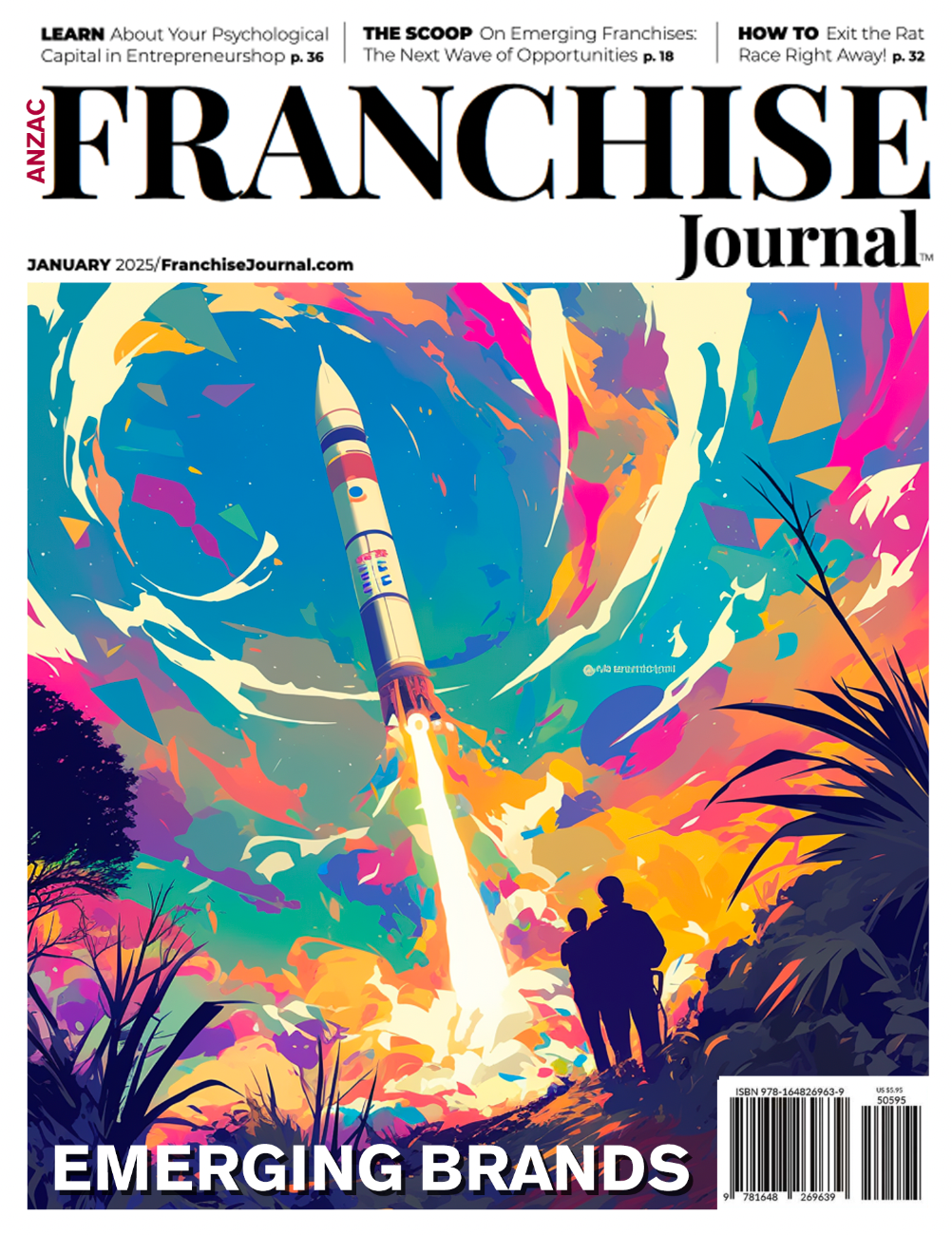 A trophy is on the cover of the franchise journal.