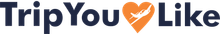 A trip you like logo with a heart in the middle