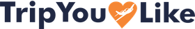 A trip you like logo with a heart in the middle