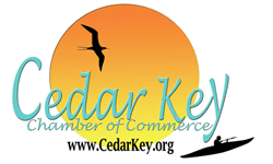 A logo for the cedar key chamber of commerce