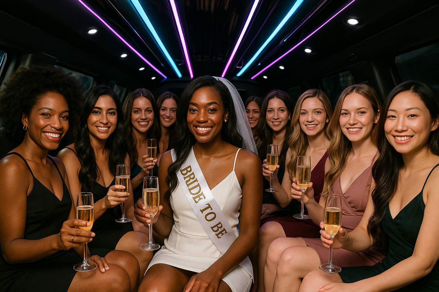 bachelorette party bus limo service