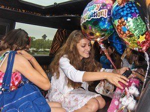 15th. birthday party limo San Diego